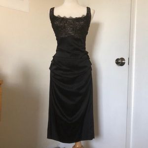 Suzi Chin for Maggy Boutique Black Cocktail Dress